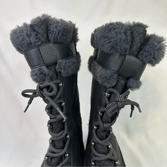 J Sport by Jambu Black Winter Boots with Faux Fur Trim 9 - Picture 3 of 11